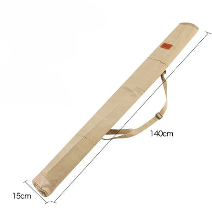 Canvas Rod(120/130/140cm) - Waterproof Oxford with Padded Shoulder Strap for Telescopic Fishing Poles,Umbrellas & Tackle Storage