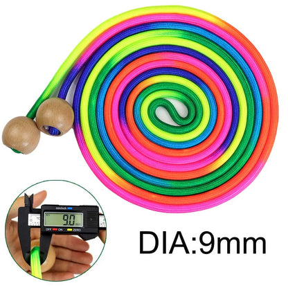 Colorful 5m Rainbow Skipping Rope - Long Children Students Speed Skipping Rope -fit Jump Rope With Anti-Slip Handle