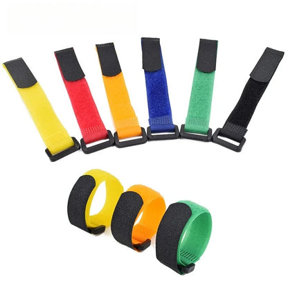 5PCS Bike Handlebar Straps Universal Nylon Tie Bands for Flashlight Gear Accessories Sticky Fastening Strap