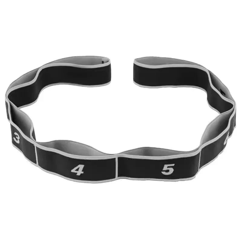 8/10 Sections Dance Resistance Band Yoga Stretching Pilates Fitness Digital Elasticity Elastic Stretch Training Tension Belt
