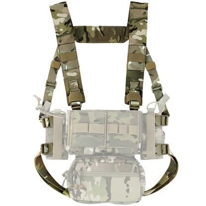 KRYDEX Tactical Shoulder Strap Fat H Harness and Back Strap For MK3 MK4 Chest Rig Vest