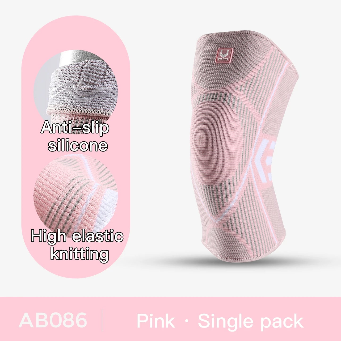 1 Pc Elastic Breathable Compression Knee Support Sleeve for Basketball Running Cycling