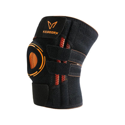 Veidoorn Mountaineering Knee Pads with Side Stabilizers Adjustable Straps for Enhanced Stability Knee Brace for Running Workout