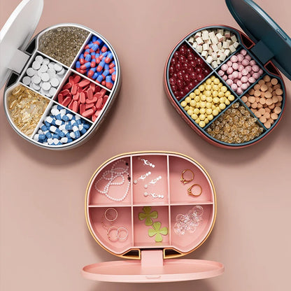 1pc Travel Pill Organizer, 6 Compartments Portable Pill Case To Hold Vitamins, Small Pills Container Medicine Organizer