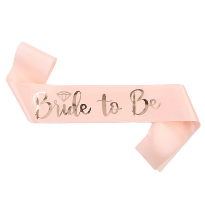 Bachelor Party Bride Bridesmaid Shoulder Strap Letter Bronzing BRIDE TO BE Ceremonial Strap TEAM BRIDE Wedding Supplies