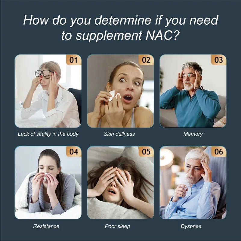 NAC Glutathione Capsules N-Acetyl Cysteine 1200 mg Support for Liver, Lung | Amino Acid, Increases Glutathione