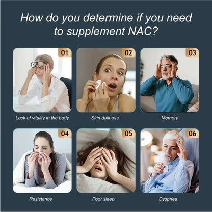 NAC Glutathione Capsules N-Acetyl Cysteine 1200 mg Support for Liver, Lung | Amino Acid, Increases Glutathione