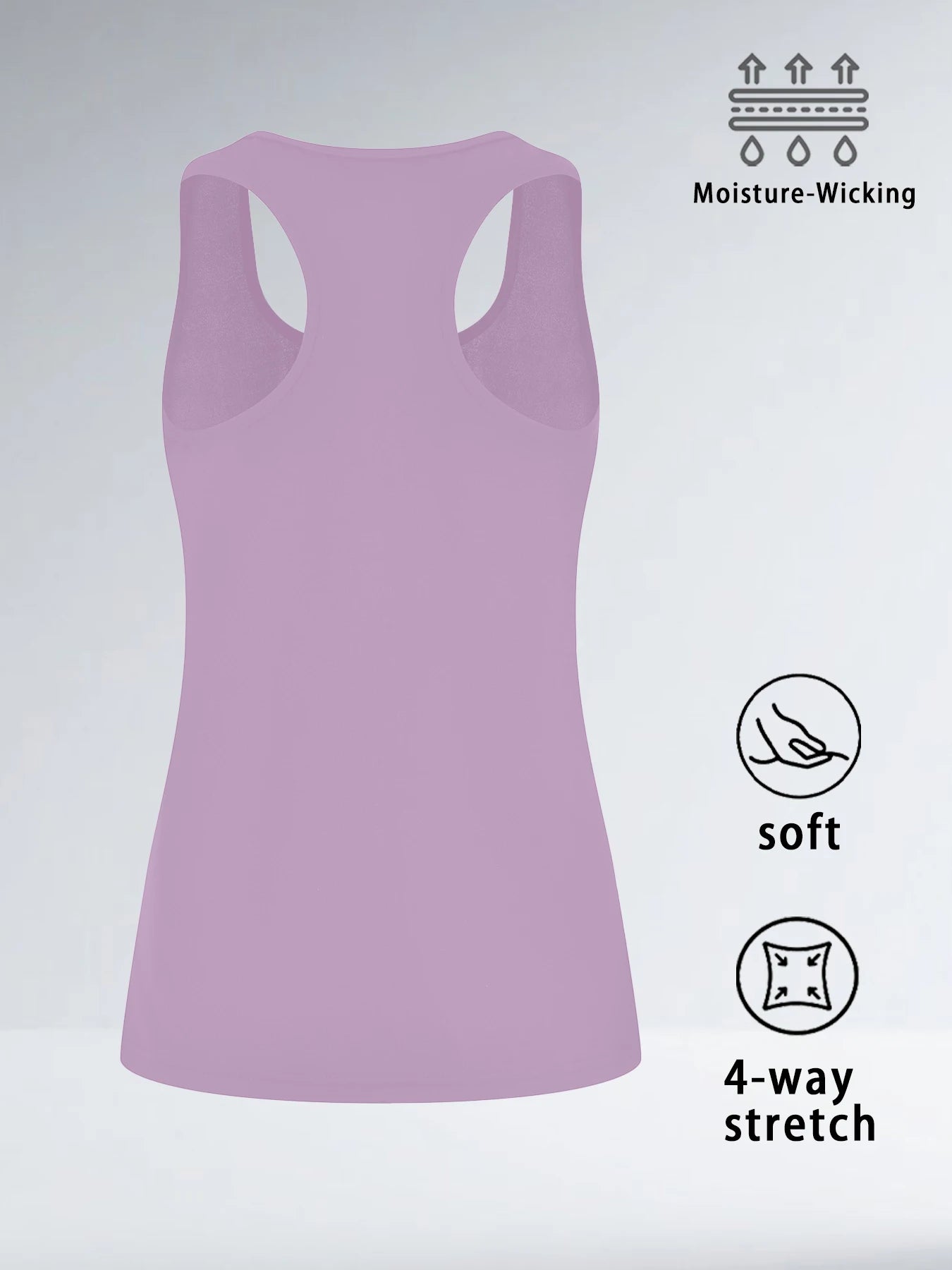 Super Soft Workout Tank Tops for Women, Moisture-Wicking Athletic Racerback Sports Tank Tops for Running Tennis Yoga