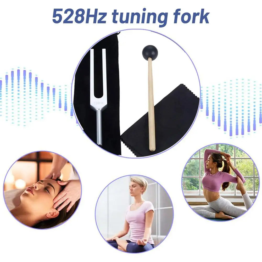 128 Hz Tuning Fork For Healing, Alloy Healing Chakra 528 Hz Sensory Tuning Fork Sound Therapy Yoga And Meditation Accessories