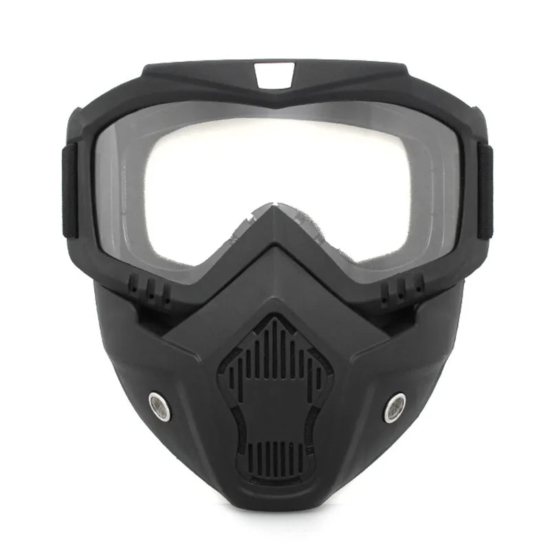 Cycling Dustproof Adjustable Motorcycle Goggles Breathable Full Face Protective Sunglasses Riding Outdoor Sport Windproof Mask