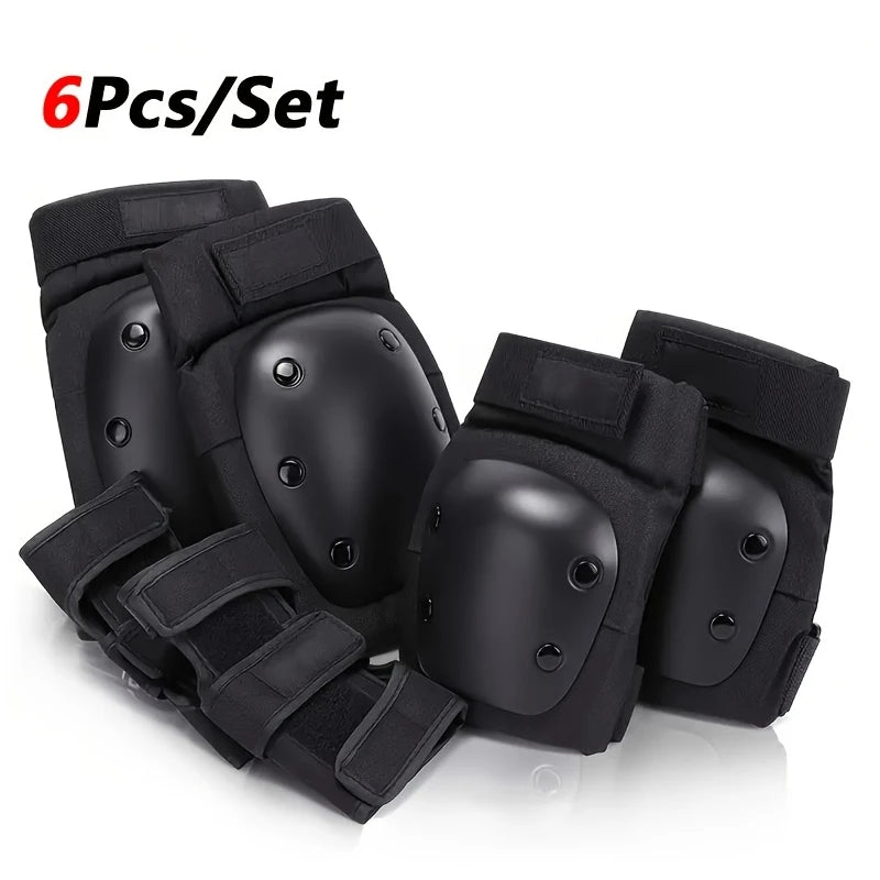 3-in-1 Protective Gear Set - Knee Pads, Elbow Pads & Wrist Guards for Skateboarding, Roller Skating, Cycling, Inline Skating