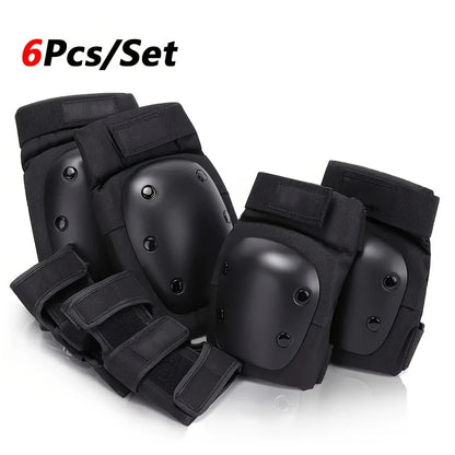 3-in-1 Protective Gear Set - Knee Pads, Elbow Pads & Wrist Guards for Skateboarding, Roller Skating, Cycling, Inline Skating
