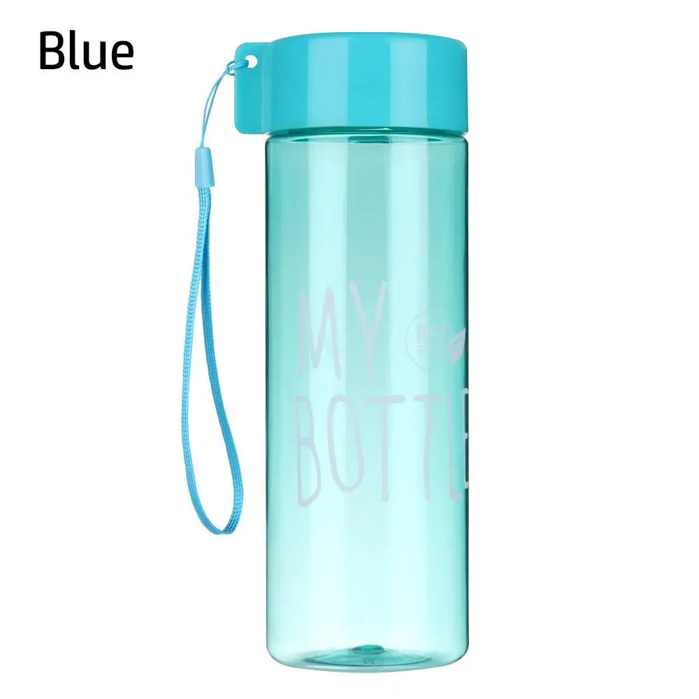 500ML Large Capacity Sports Water Bottle Transparent Drinking Cup Men Women Summer Outdoor Portable Plastic Coffee Juice Cup