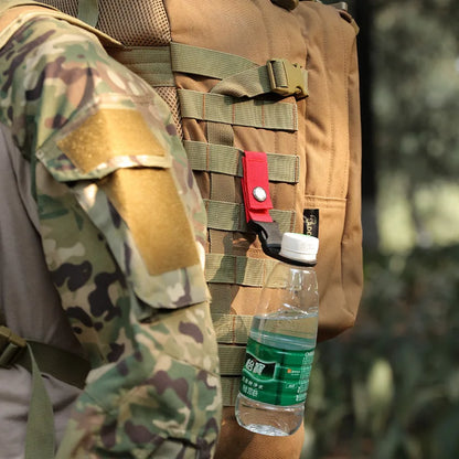 Webbing Water Bottle Holder Climbing Carabiner Belt Backpack Hanger Hooks Clip Multifunction Water Bottle Nylon Buckle Hook Clip