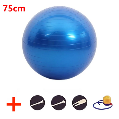 45-95CM Anti-Burst Yoga Ball Thickened Exercise Ball for Pilates Balance Stability Workout Pregnancy Birthing Physical Therapy