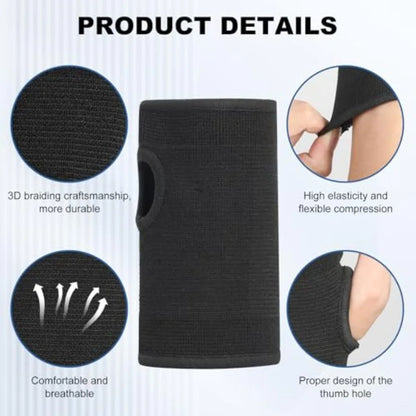 Palm Brace Wrist Support Sleeves 1 Pair Everyday Use Compression Carpal Tunnel Wrist Brace for Wrist Pain Relief Fitness Gloves