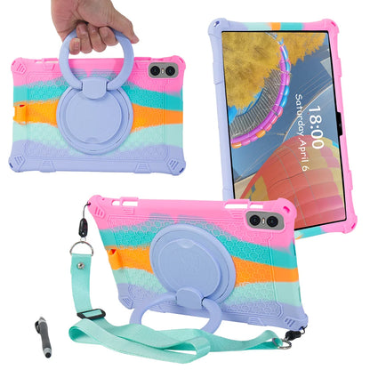 360 Rotating Case For Teclast T60 12" P50 T50 Pro 11" M50 Pro 10.1" Soft Silicone Stand Cover With Handle Grip Shoulder Strap