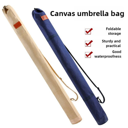 Canvas Rod(120/130/140cm) - Waterproof Oxford with Padded Shoulder Strap for Telescopic Fishing Poles,Umbrellas & Tackle Storage