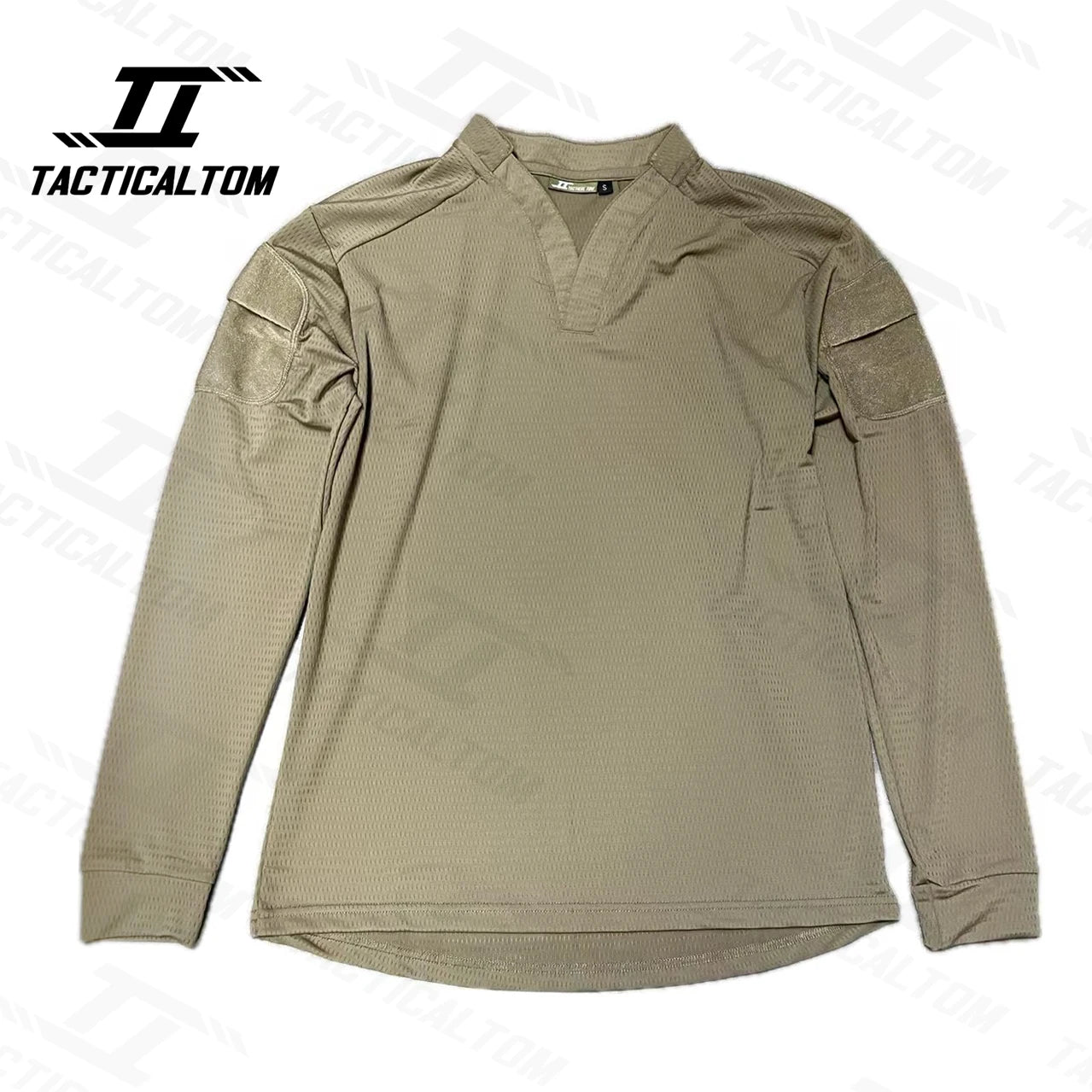 Tactical Tom vs. Quick Drying T-shirt, Long Sleeve Combat Jacket, V-neck Soft and Comfortable Outdoor Sportswear