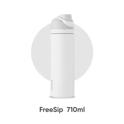 FreeSip 24oz Insulated Stainless Steel Water Bottle with Straw , BPA-Free Sports Water Bottle, Great for Travel, 710ml