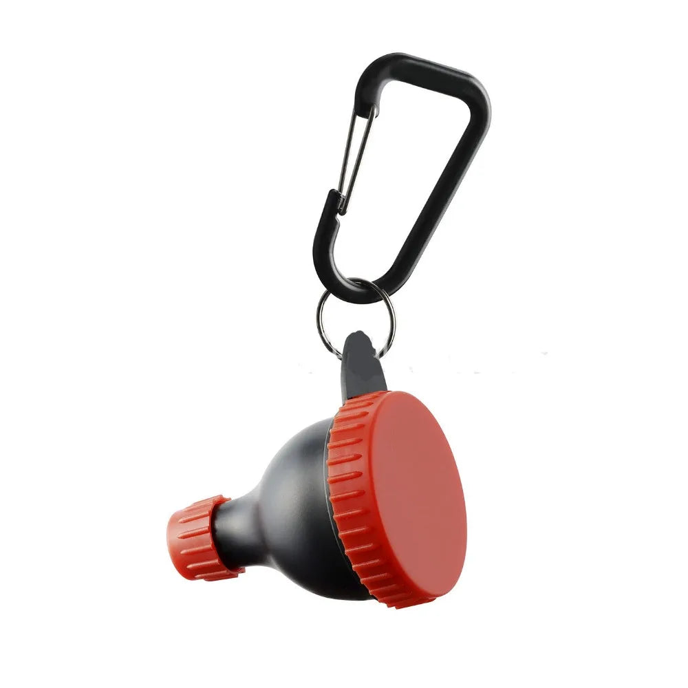 15g/50ml Protein Powder Bottle Leak Proof Reinforced Cap Medicine Box with Carabiner Health Funnel Protein Powder Container