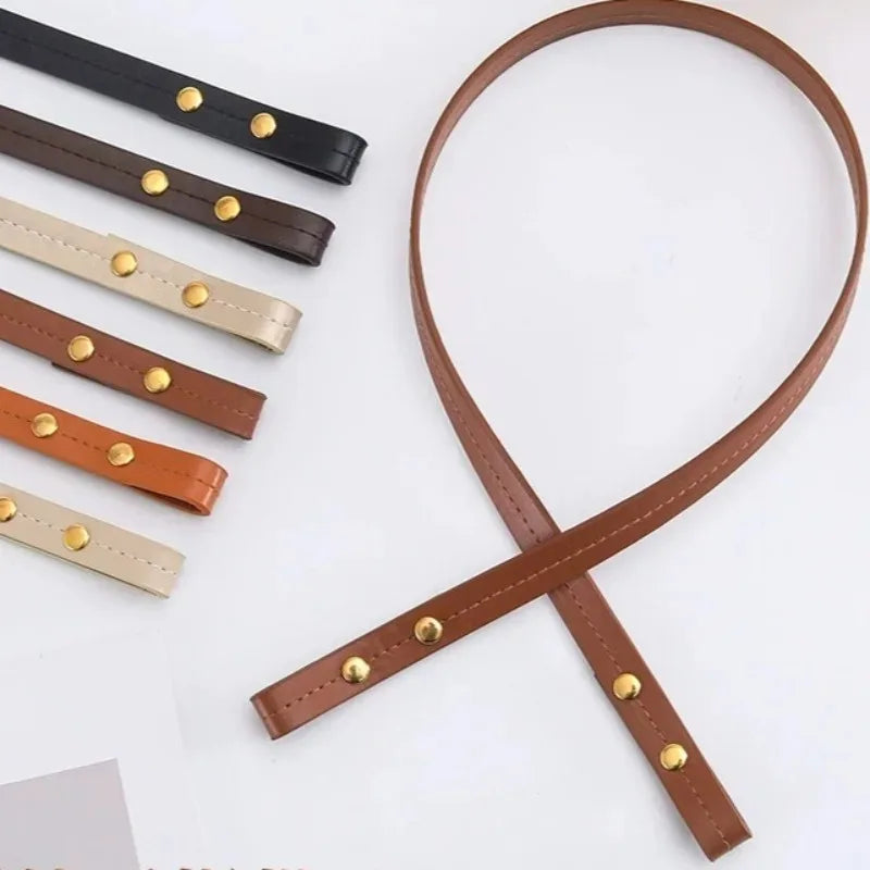 Handmade DIY Bag Straps Premium PU Leather Handles with Customizable Length Detachable Shoulder Strap Kits for Handbag Making