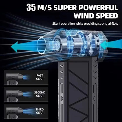 New Jet Fan Strong Portable Power Handheld Dust Elimination Computer Hurricane Storm Source Turbo Jetfan LED X6 Pro