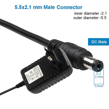 AC 100-240V DC 16.8V 1A  16.8V 2A Fascia Gun Car Wash Gun Electric Drill Charger Lithium Battery Charger 5.5mm x 2.1mm DC