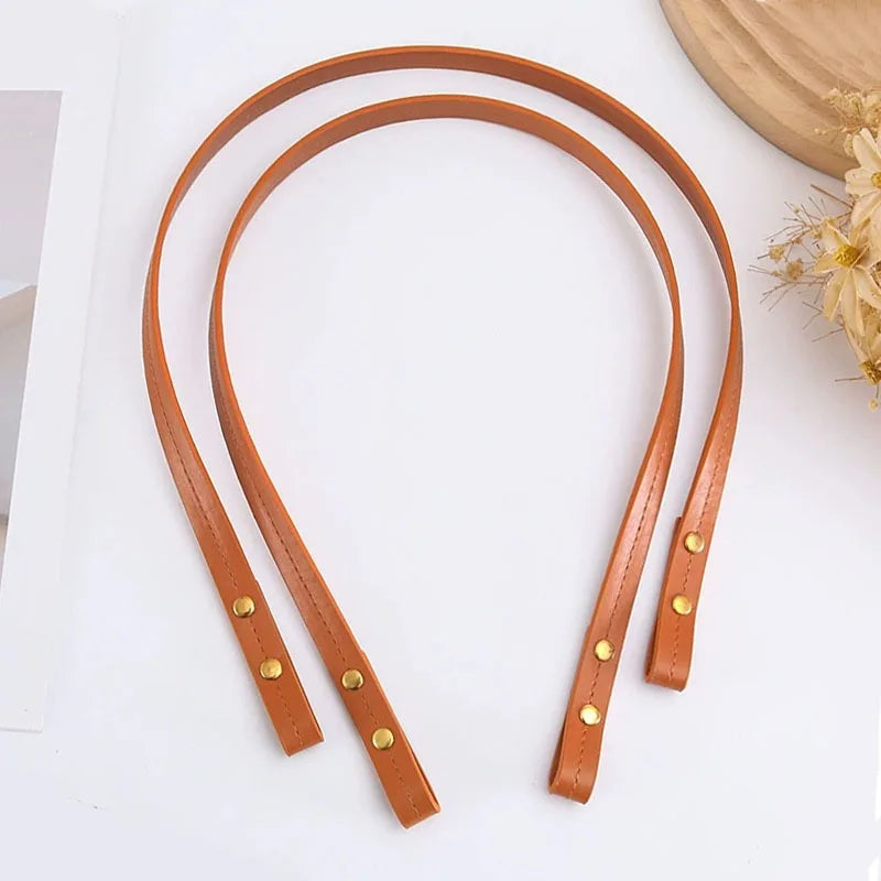 Handmade DIY Bag Straps Premium PU Leather Handles with Customizable Length Detachable Shoulder Strap Kits for Handbag Making