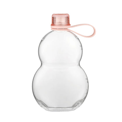 1PC 460ml Retro Gourd Shaped Sports Water Bottle Leak Proof Tritan Plastic Cup for Gym Outdoor Travel Cycling And Daily Use
