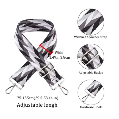 Nylon Shoulder Strap Diy Exquisite Embroidery Universal Fashionable Durable Precision Woven Diagonal Shoulder Strap 3.8CM