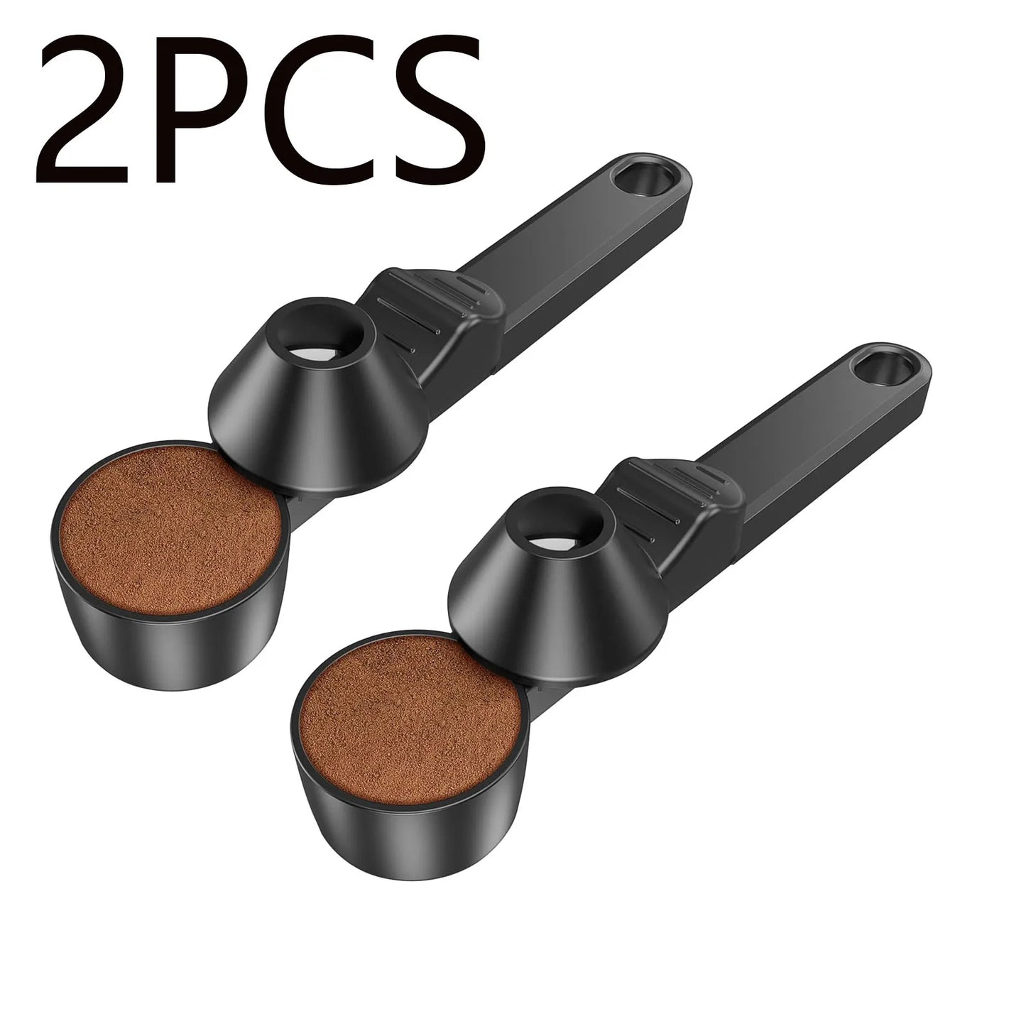 3PCS Creative Coffee Scoop With Funnel Coffee Sliding Spoon Long Handle Large Capacity Protein Powder Leakproof Measuring Spoon