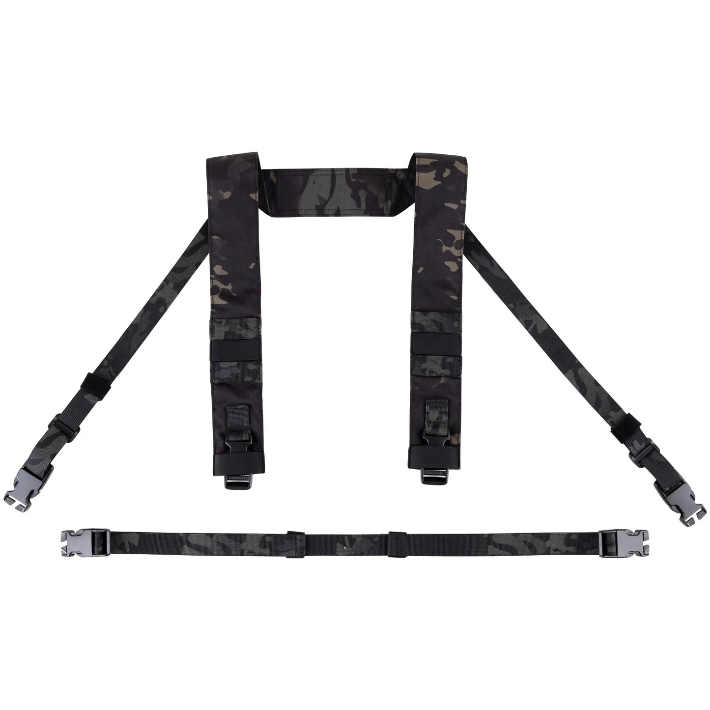 KRYDEX Tactical Shoulder Strap Fat H Harness and Back Strap For MK3 MK4 Chest Rig Vest