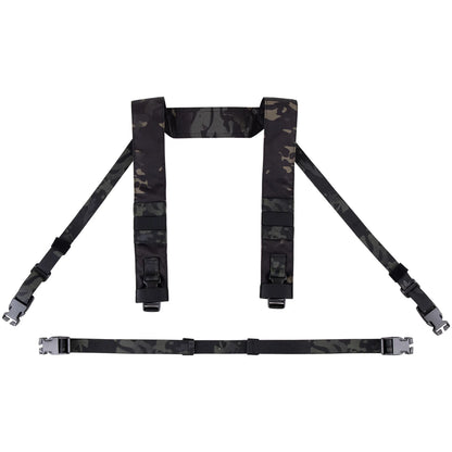 KRYDEX Tactical Shoulder Strap Fat H Harness and Back Strap For MK3 MK4 Chest Rig Vest