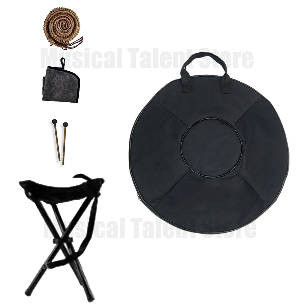 22inch9/10/12notes Steel Tongue Drum,Authentic Handpan,Professional Hand Plate,Meditation,Sound Therapy,yoga,relax