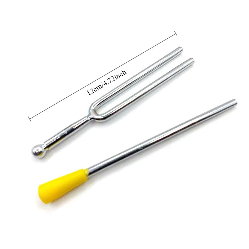 128 /512Hz Chakra Healing MassageTuning Fork Set,Aluminum Alloy Tuning Forks Used for Sound Therapy Yoga Meditation Accessory