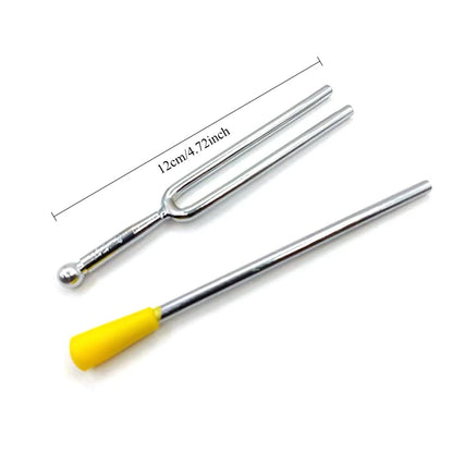 128 /512Hz Chakra Healing MassageTuning Fork Set,Aluminum Alloy Tuning Forks Used for Sound Therapy Yoga Meditation Accessory