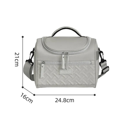 Large Insulated Lunch Bag Cooler Hand Washable Durable Polyester Lunch Box with Padded Shoulder Strap for Work, School, Picnics