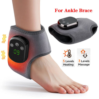 Electric Heating Wrist Guard Vibration Massage Hot Compress Wrist Brace Ankle Wrap Hand Foot Protector Rechargeable Wristband