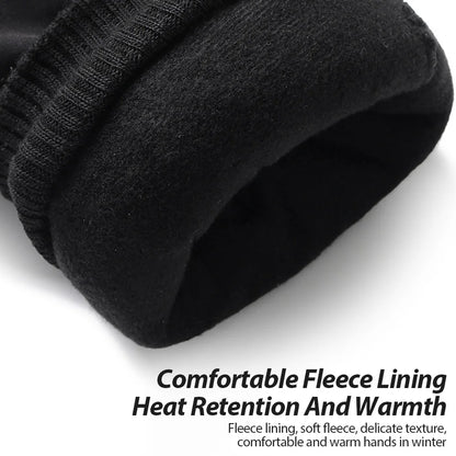 NEWBOLER Keep Warm Bicycle Gloves Full Finger Men Winter Autumn Windproof Cycling Glove Touch Screen MTB Road Bike Gloves