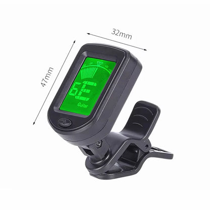 Guitar Bass Ukulele Violin Mandolin Banjo - 360° Rotatable High Sensitivity Chromatic Tuner