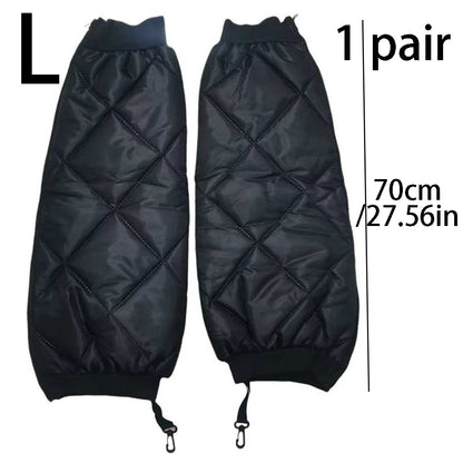 Warm, Waterproof Motorcycle Knee Pads & Leg Sleeves – Zippered Leg Warmers, Winter Thermal Knee Braces & Motorcycle Leg Guards