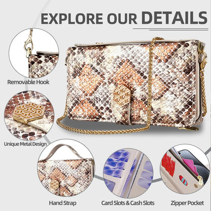 Metal Shoulder Strap Wallet Case for iPhone 17 Pro Max 14 12 11 13 15 16 Pro Max Lady Leather Card Slots Pocket Lanyard Cover