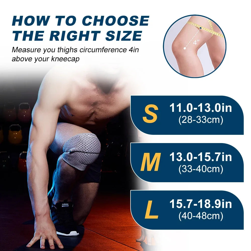 1/2Pcs Breathable Kneepads, Thicken Knee Sleeves Brace Protector Pad Support Crash-proof Anti-slip Knee Pads Brace Wrap Tape