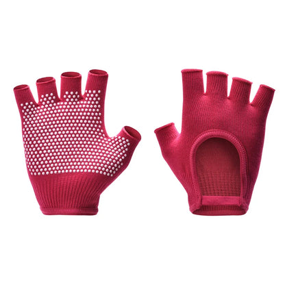 Breathable Cycling Gloves Women Fitness Gloves Gym Weightlifting Yoga Bodybuilding Training Non-slip Sports Half Finger Gloves