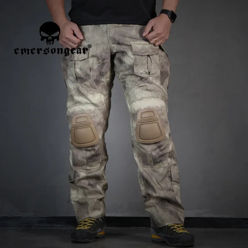 Emersongear E3 Training Pants With Knee Pads Combat Camouflage Mens Trousers Duty Cargo Outdoor Hunting Sports EM7048