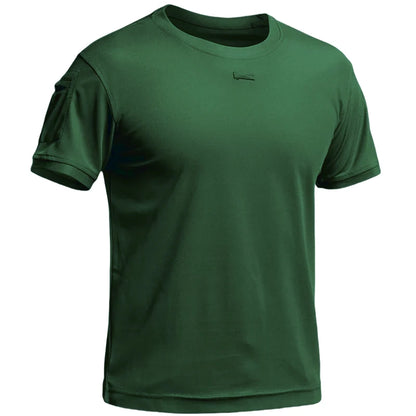 Outdoor Quick Drying T-shirt Men Special Forces Breathable Elastic Quick Drying T-shirt Tactical Round Neck Short Sleeve Top