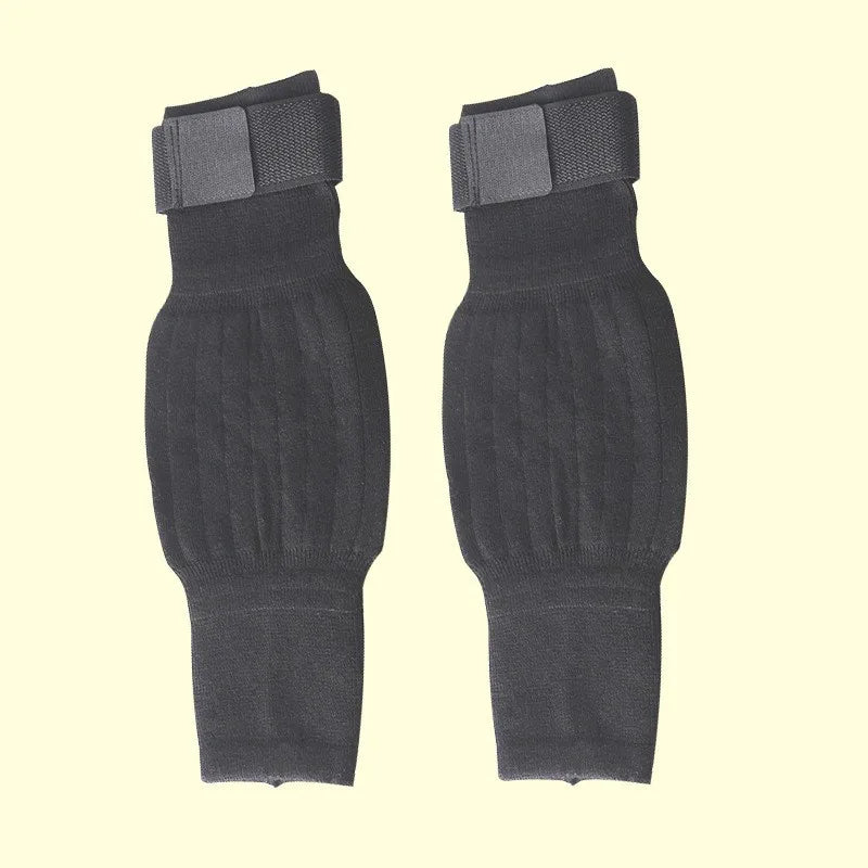 Tie up knee warmers, extended leg warmers, thick anti slip knee pads for both men and women