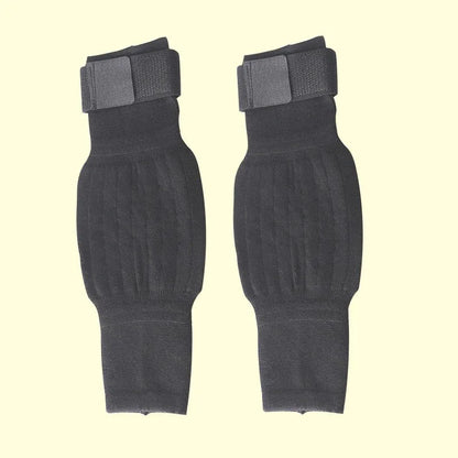 Tie up knee warmers, extended leg warmers, thick anti slip knee pads for both men and women
