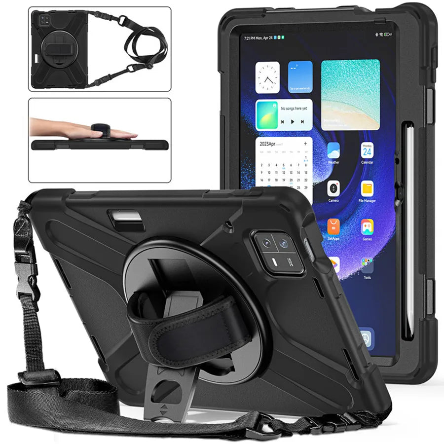 Case For Xiaomi Pad 6 5 Pro Case Shockproof Kids Protection Cover For Xiaomi Mi Pad 6 MiPad 6 Pro Case Kickstand Shoulder strapx